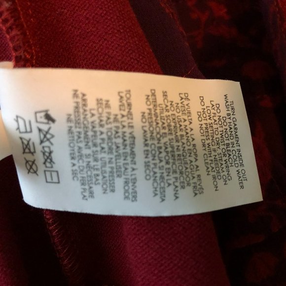 Washable Burgundy Jacket Size 6 - Picture 4 of 11